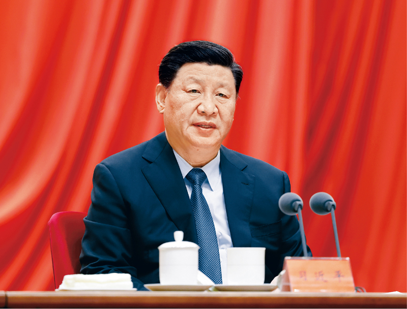 2021年2月20日,党史学习教育动员大会在北京召开。中共中央总书记、国家主席、中央军委主席习近平出席会议并发表重要讲话。 新华社记者 黄敬文/摄 2021年2月20日,党史学习教育动员大会在北京召开。中共中央总书记、国家主席、中央军委主席习近平出席会议并发表重要讲话。 新华社记者 黄敬文/摄